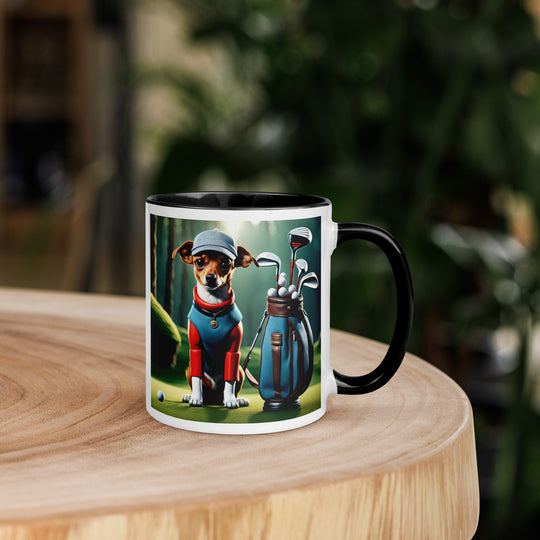 Chiweenie Golfer- Mug with Color Inside