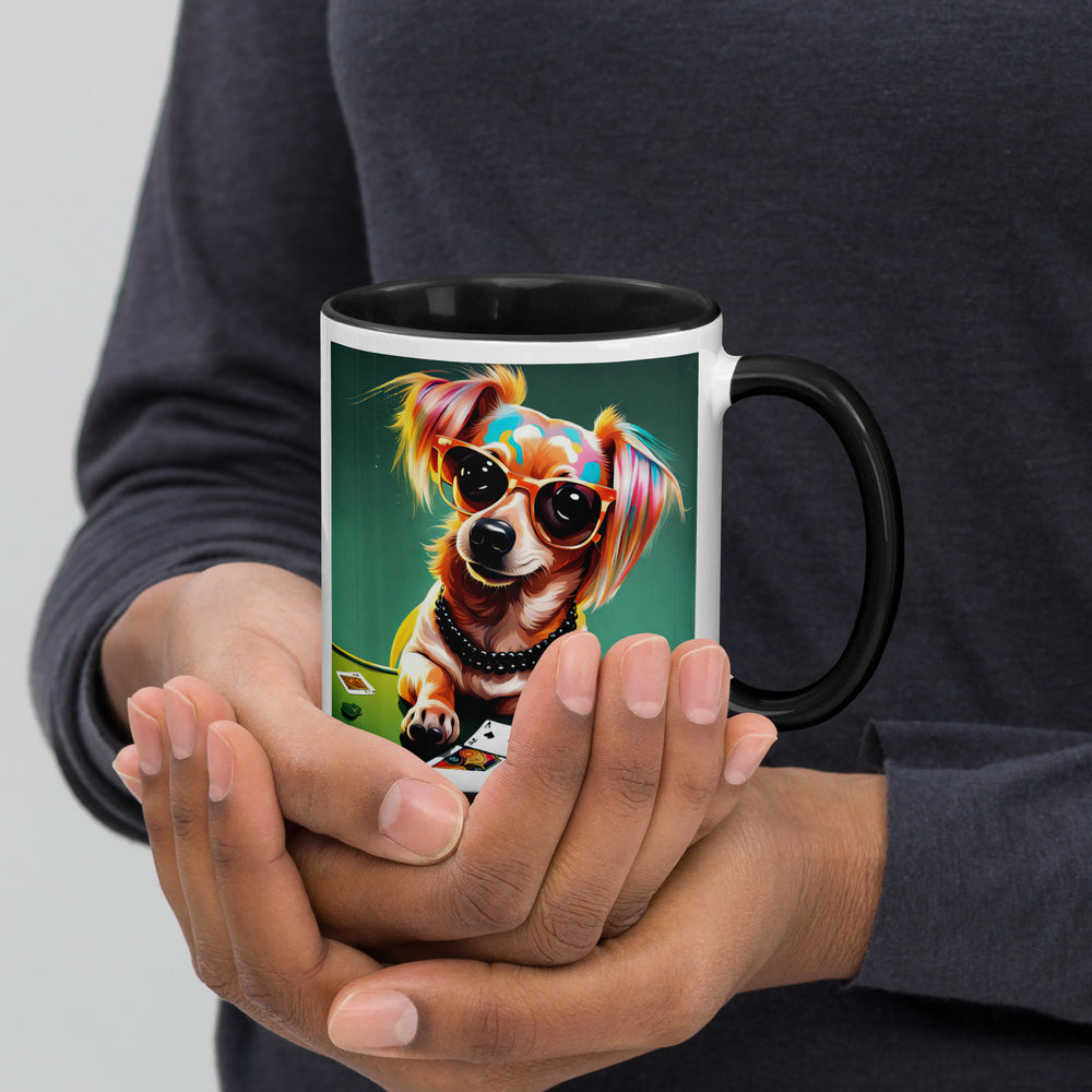 Chiweenie General- Mug with Color Inside v7