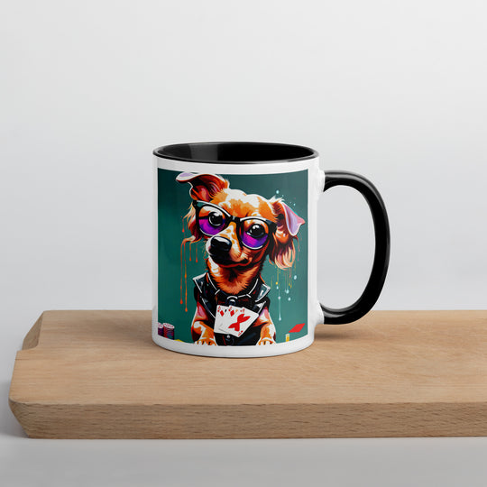 Chiweenie General- Mug with Color Inside v8