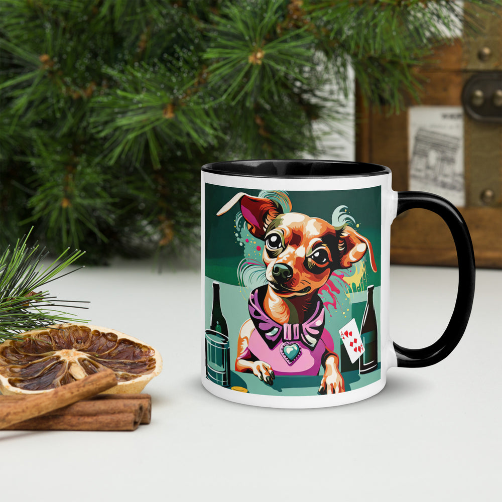 Chiweenie General- Mug with Color Inside v14