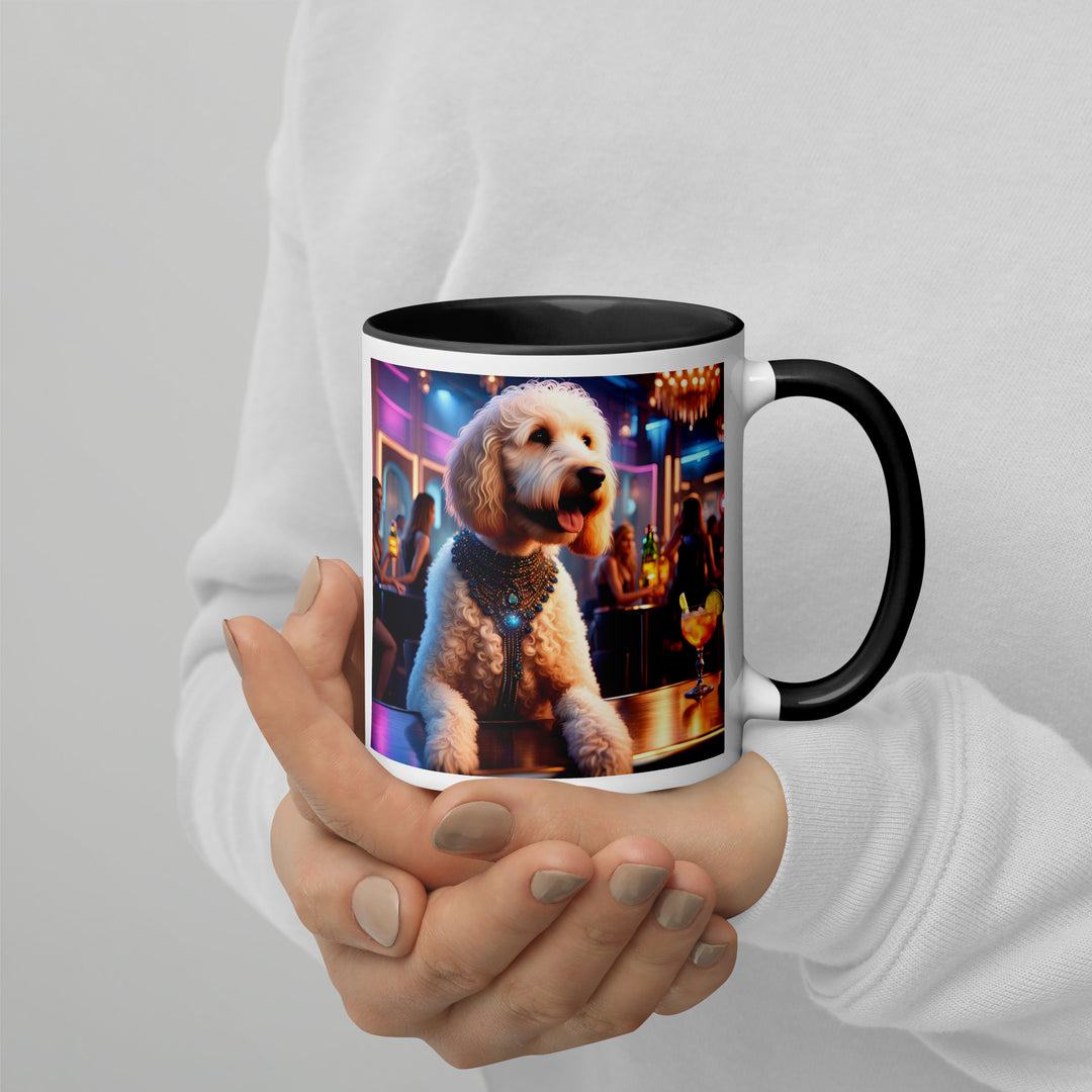 Goldendoodle- Mug with Color Inside v9