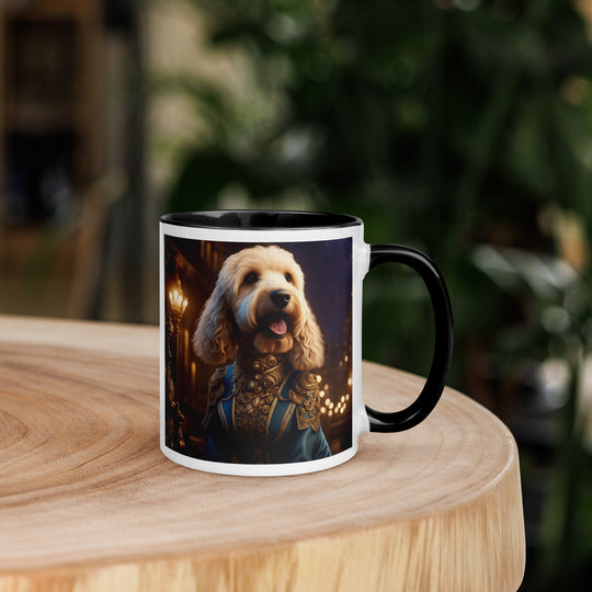 Goldendoodle- Mug with Color Inside v10