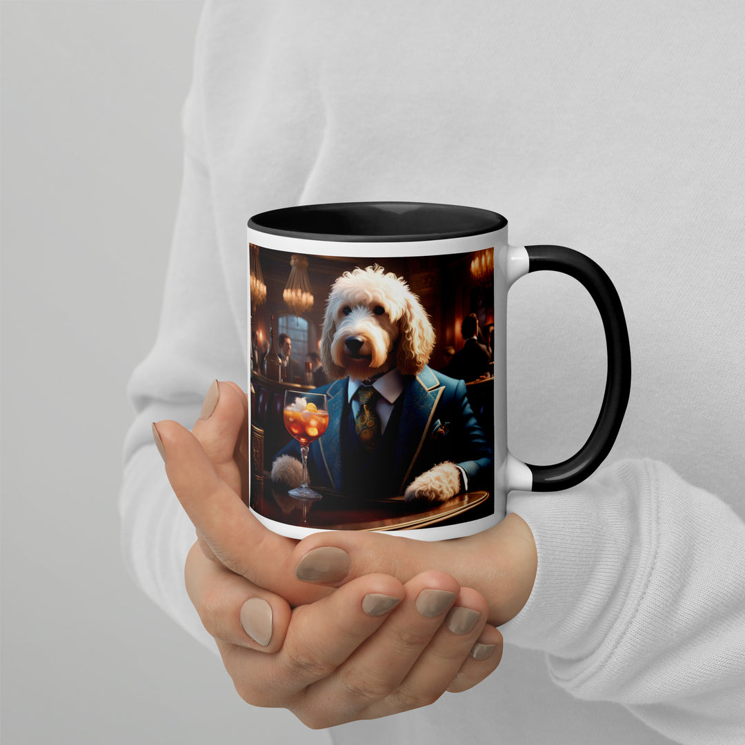 Goldendoodle- Mug with Color Inside v11