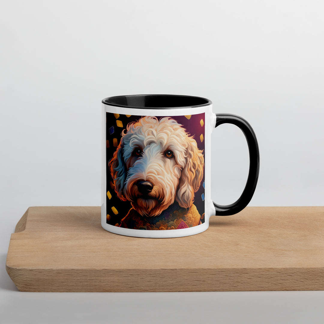 Goldendoodle- Mug with Color Inside v12