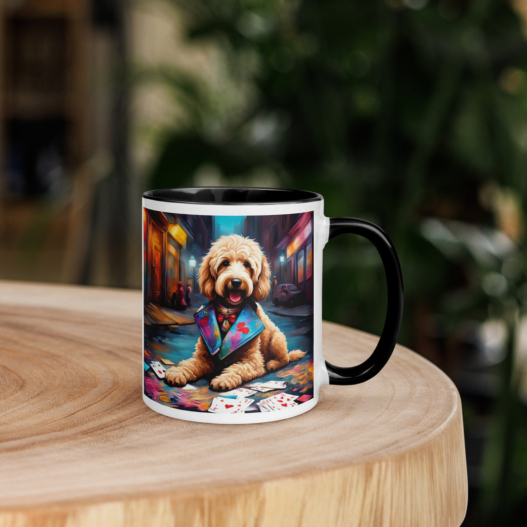 Goldendoodle- Mug with Color Inside v19