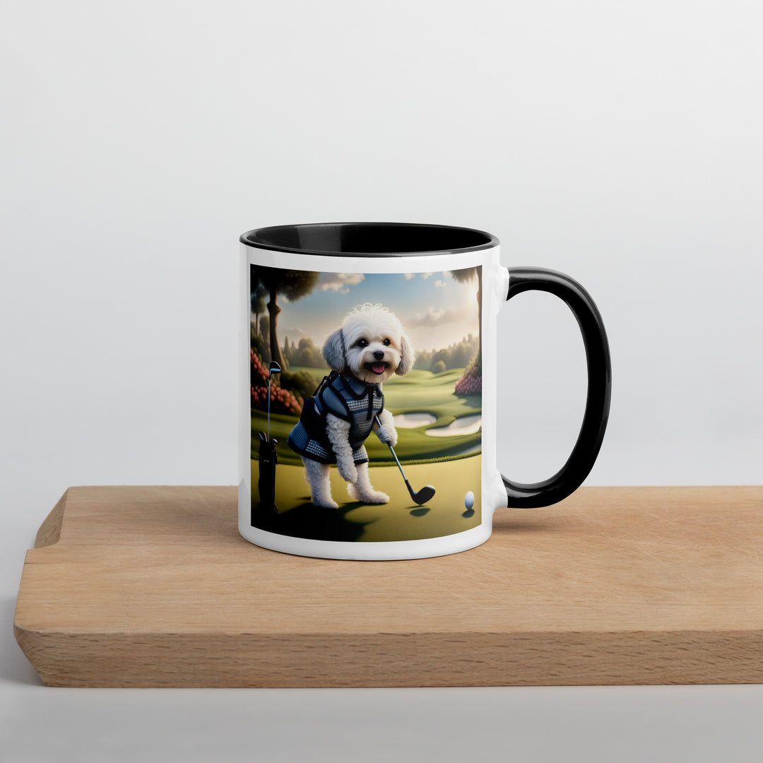 Maltipoo Golfer- Mug with Color Inside