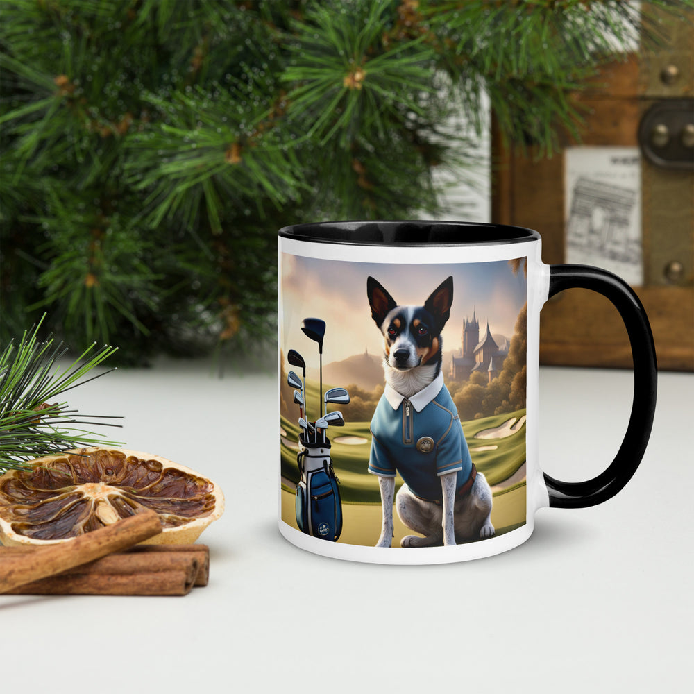 Texas Heeler Golfer- Mug with Color Inside v3