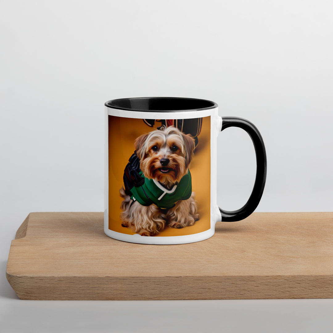 Yorkipoo Golfer- Mug with Color Inside