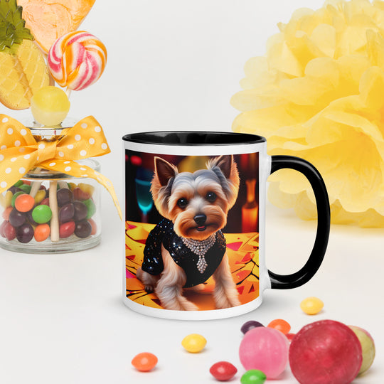 Yorkipoo General- Mug with Color Inside v6