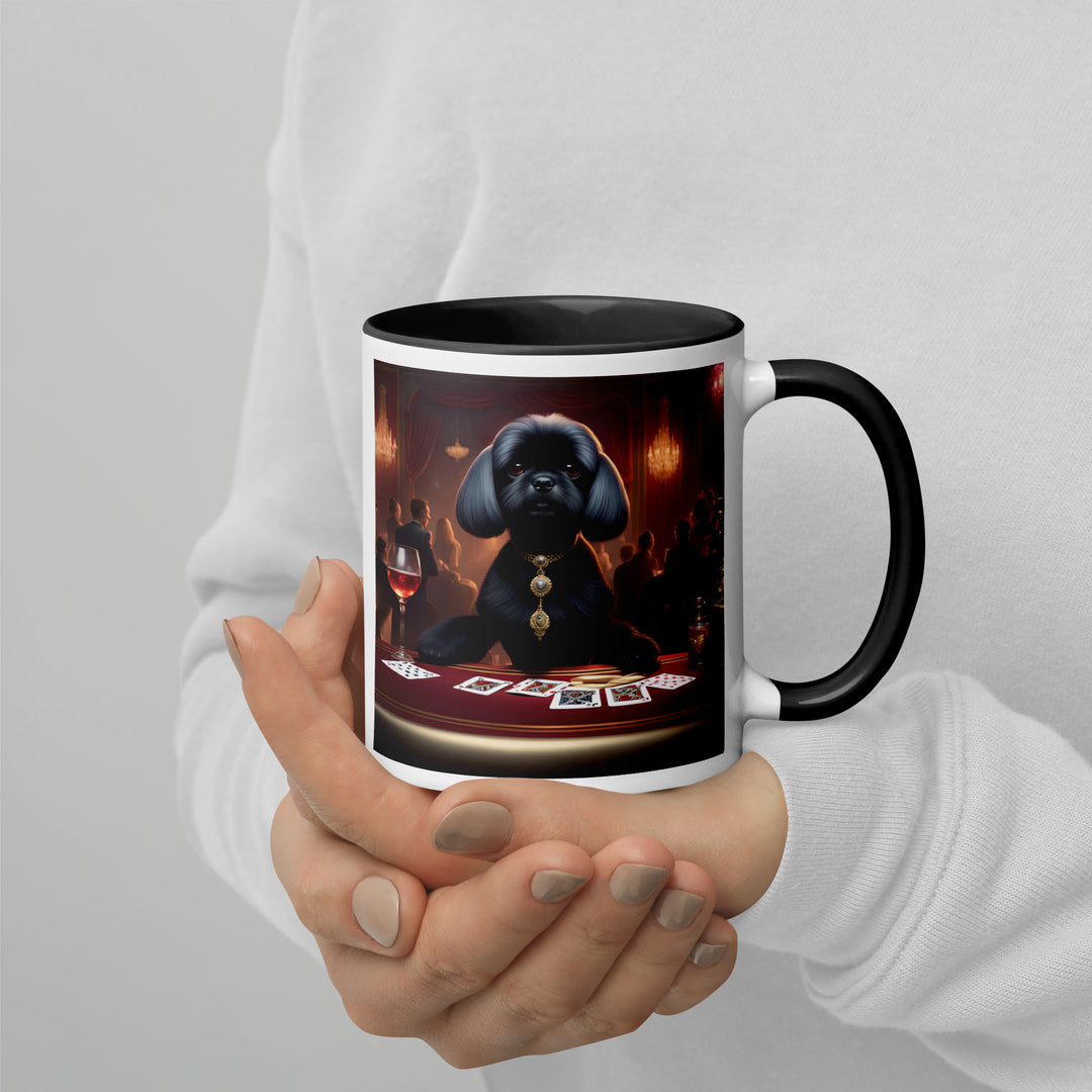 Pugapoo General- Mug with Color Inside v5