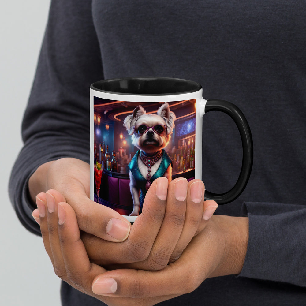 Pugapoo General- Mug with Color Inside v6