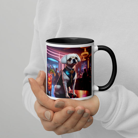 Pugapoo General- Mug with Color Inside v7