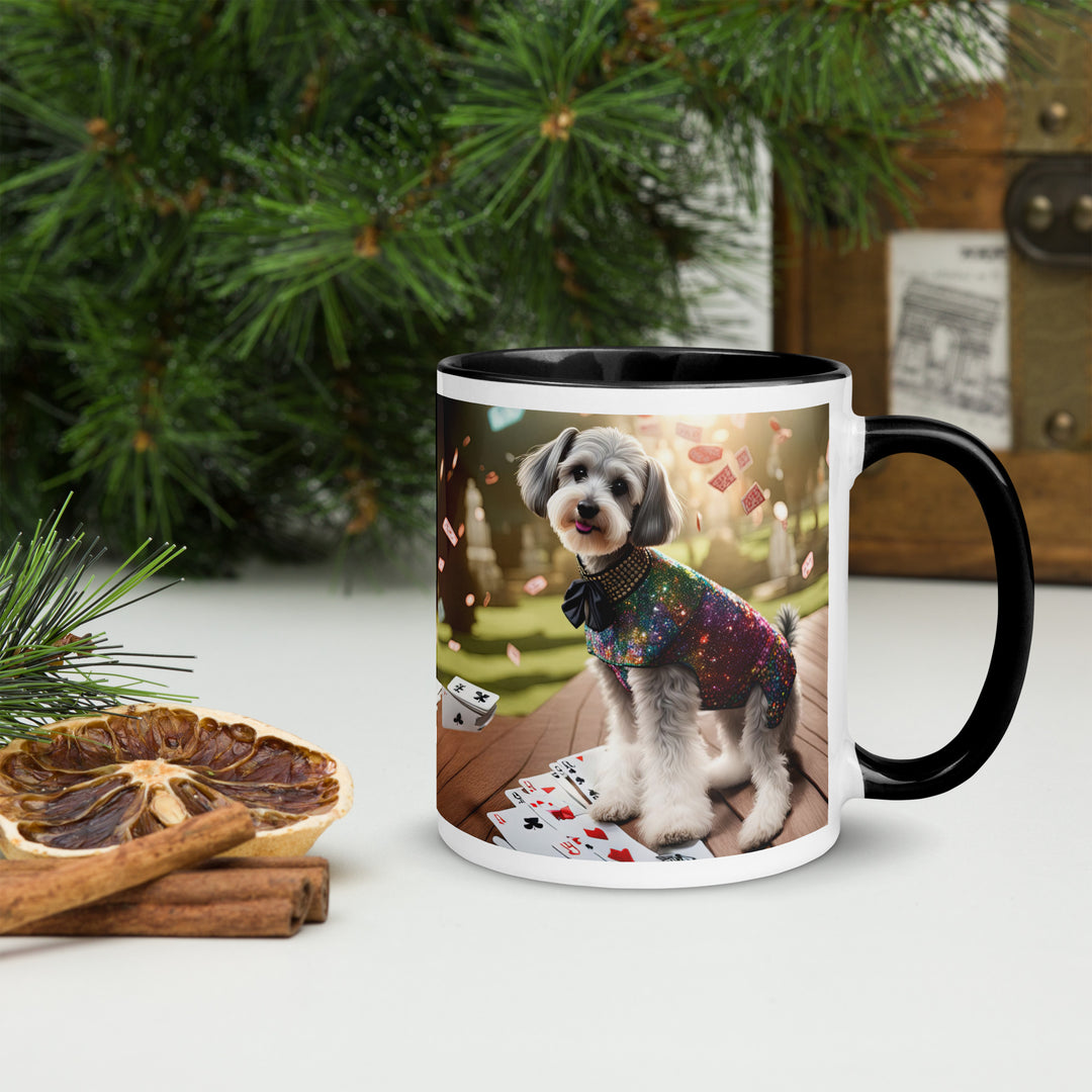 Schnoodle Golfer- Mug with Color Inside v2