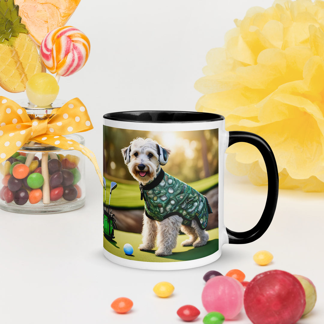 Schnoodle Golfer- Mug with Color Inside v5