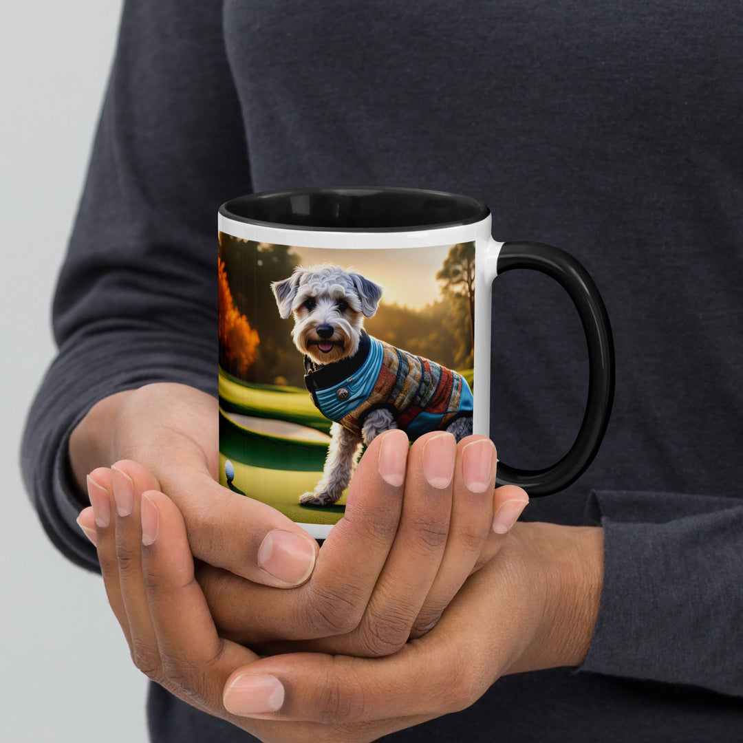 Schnoodle Golfer- Mug with Color Inside v9