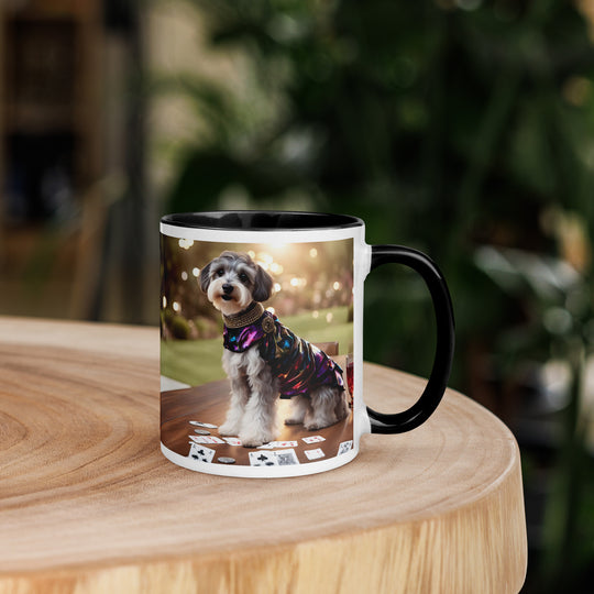 Schnoodle Golfer- Mug with Color Inside v12