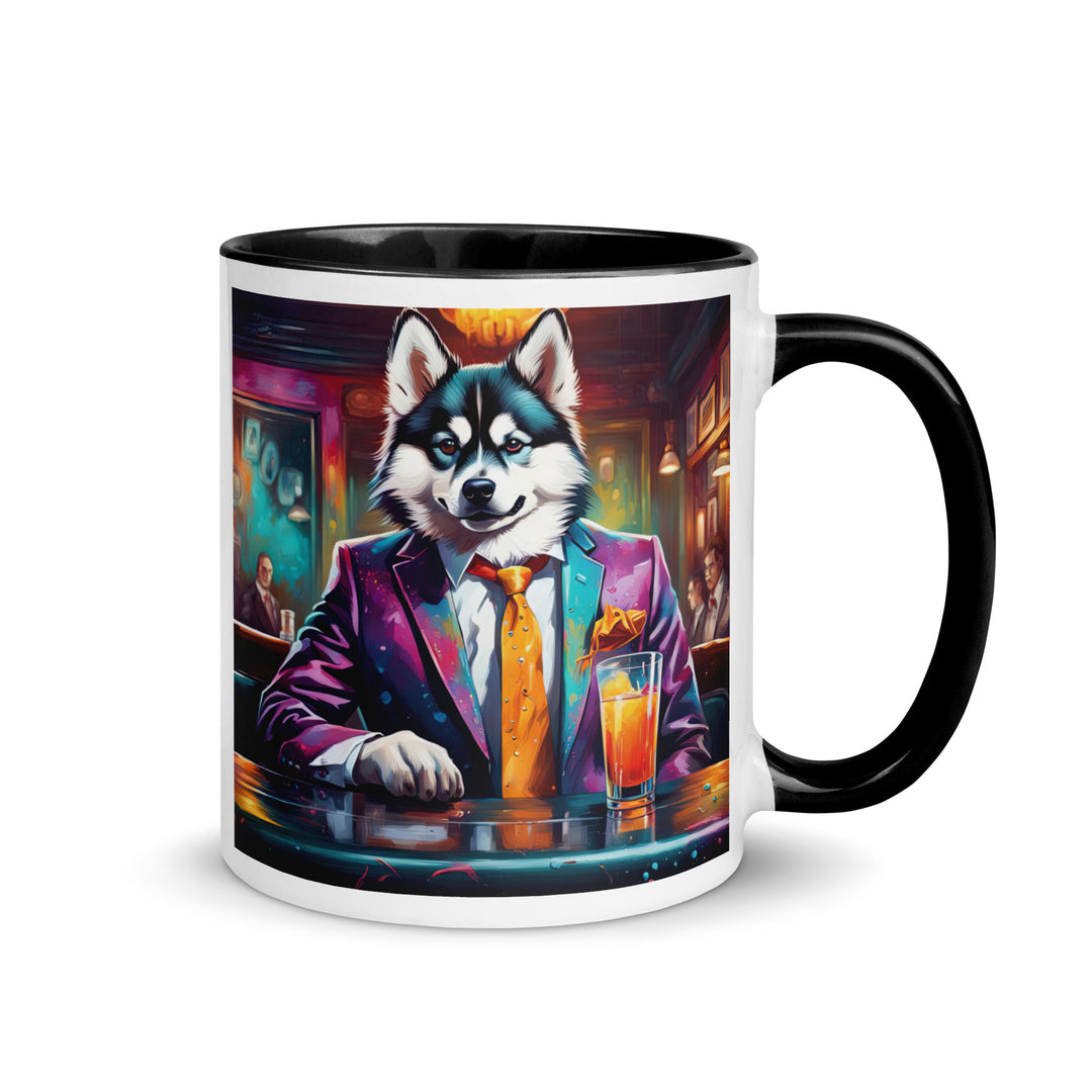 Pomsky General- Mug with Color Inside v6