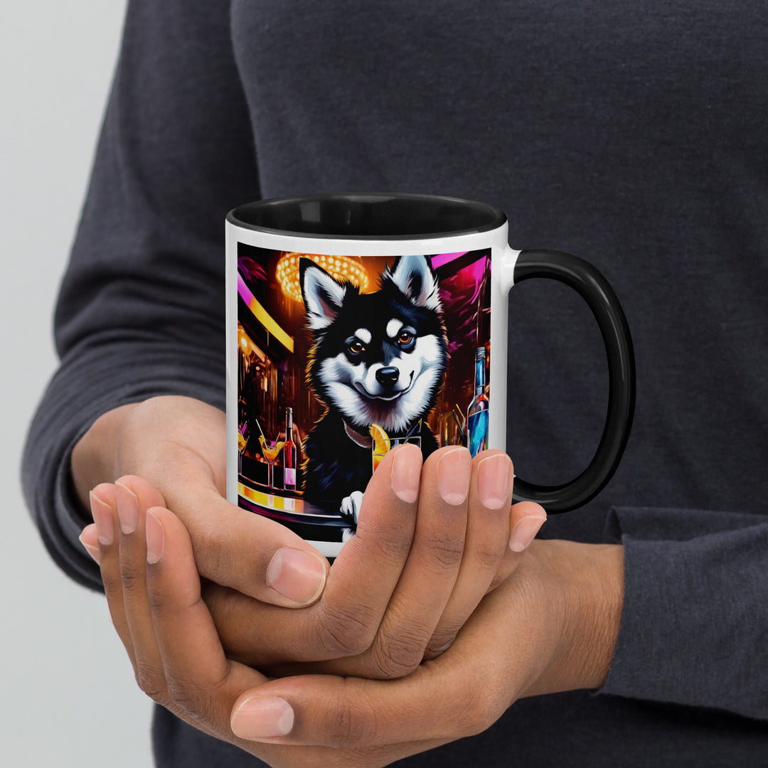 Pomsky General- Mug with Color Inside v9