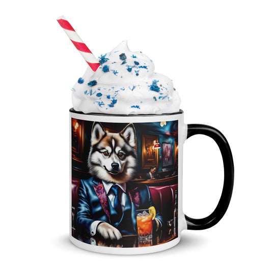 Pomsky General- Mug with Color Inside v11