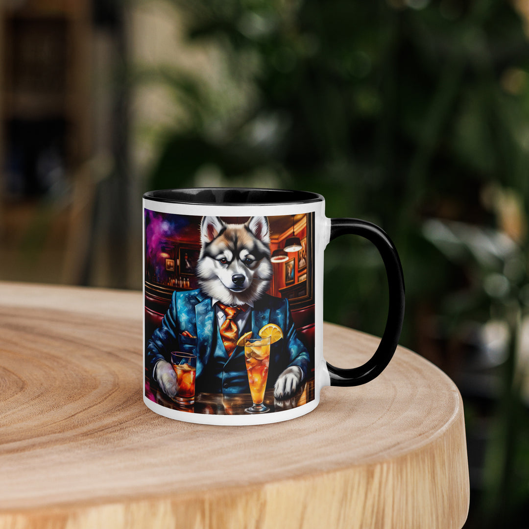 Pomsky General- Mug with Color Inside v13