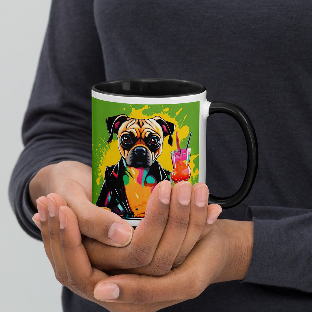 Puggle General- Mug with Color Inside v10