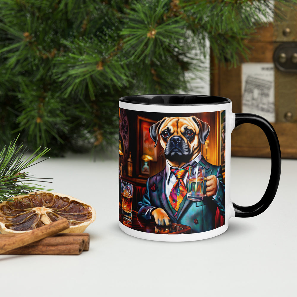 Puggle General- Mug with Color Inside v15