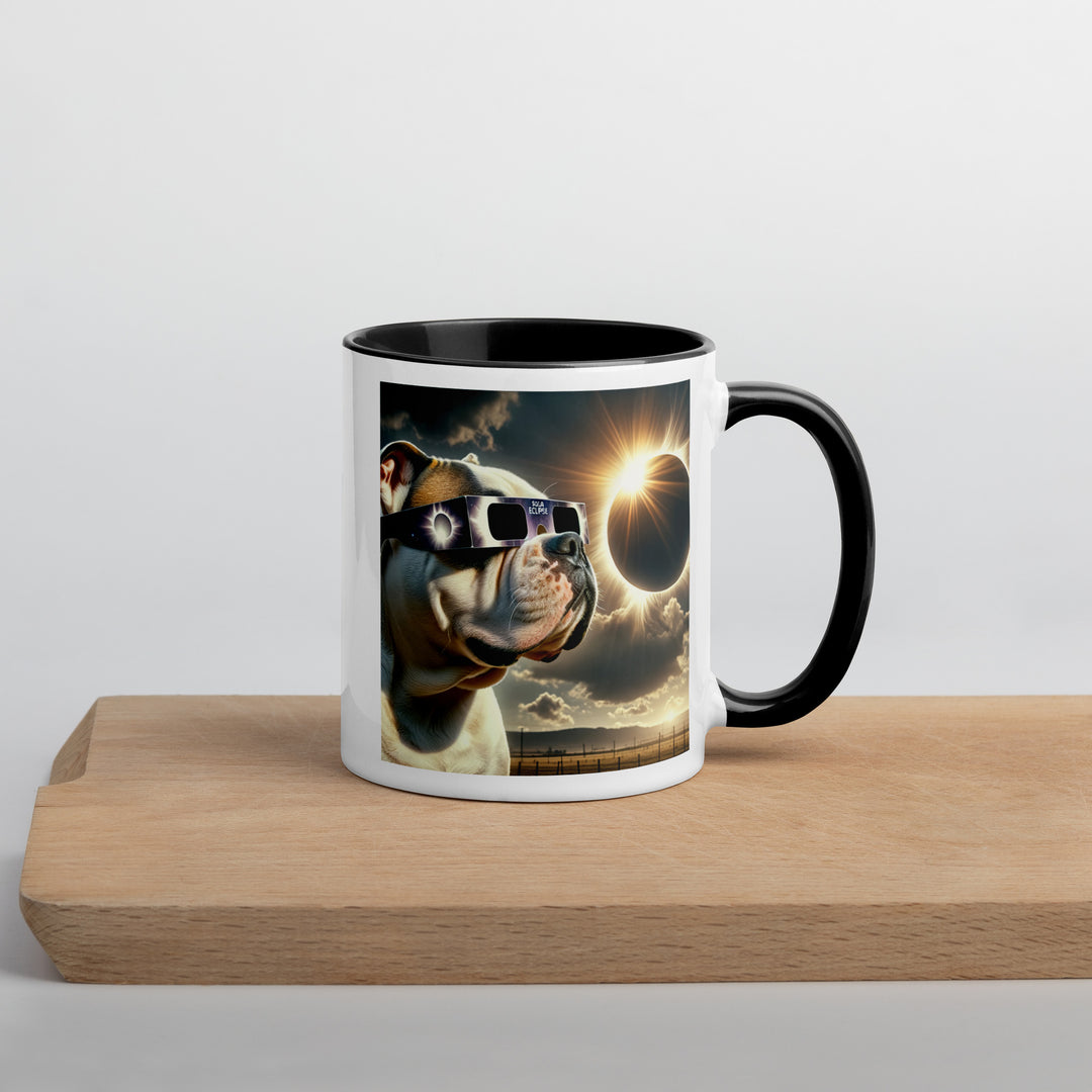 American Bulldog Eclipse- Mug with Color Inside