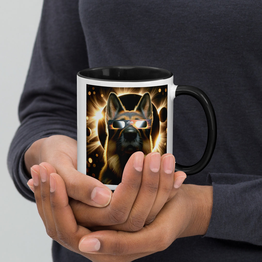 German Shepherd Eclipse- Mug with Color Inside v2