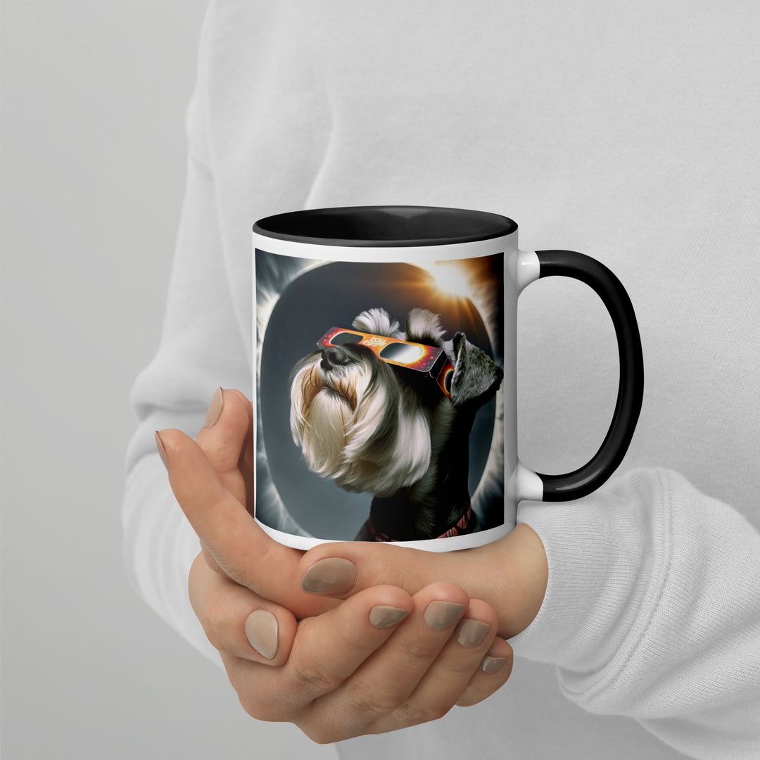 Miniature Schnauzer Eclipse- Mug with Color Inside v2