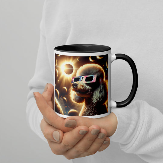 Poodle Eclipse- Mug with Color Inside v2