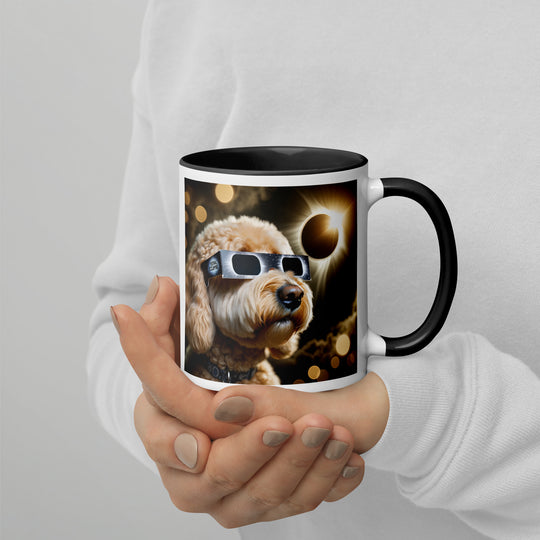 Goldendoodle Eclipse- Mug with Color Inside v2