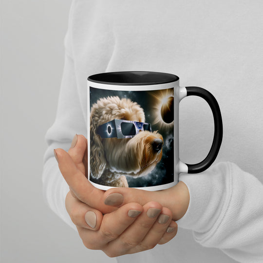 Labradoodle Eclipse- Mug with Color Inside