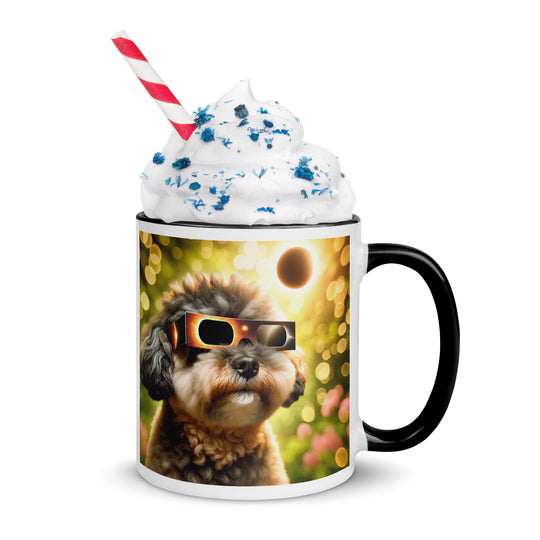 Pugapoo Eclipse- Mug with Color Inside v2