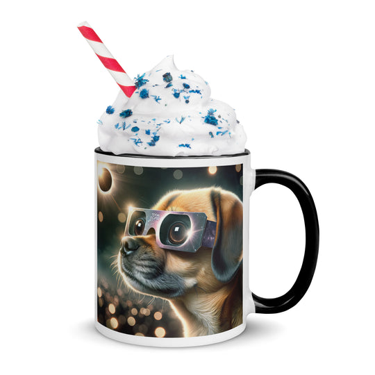 Puggle Eclipse- Mug with Color Inside