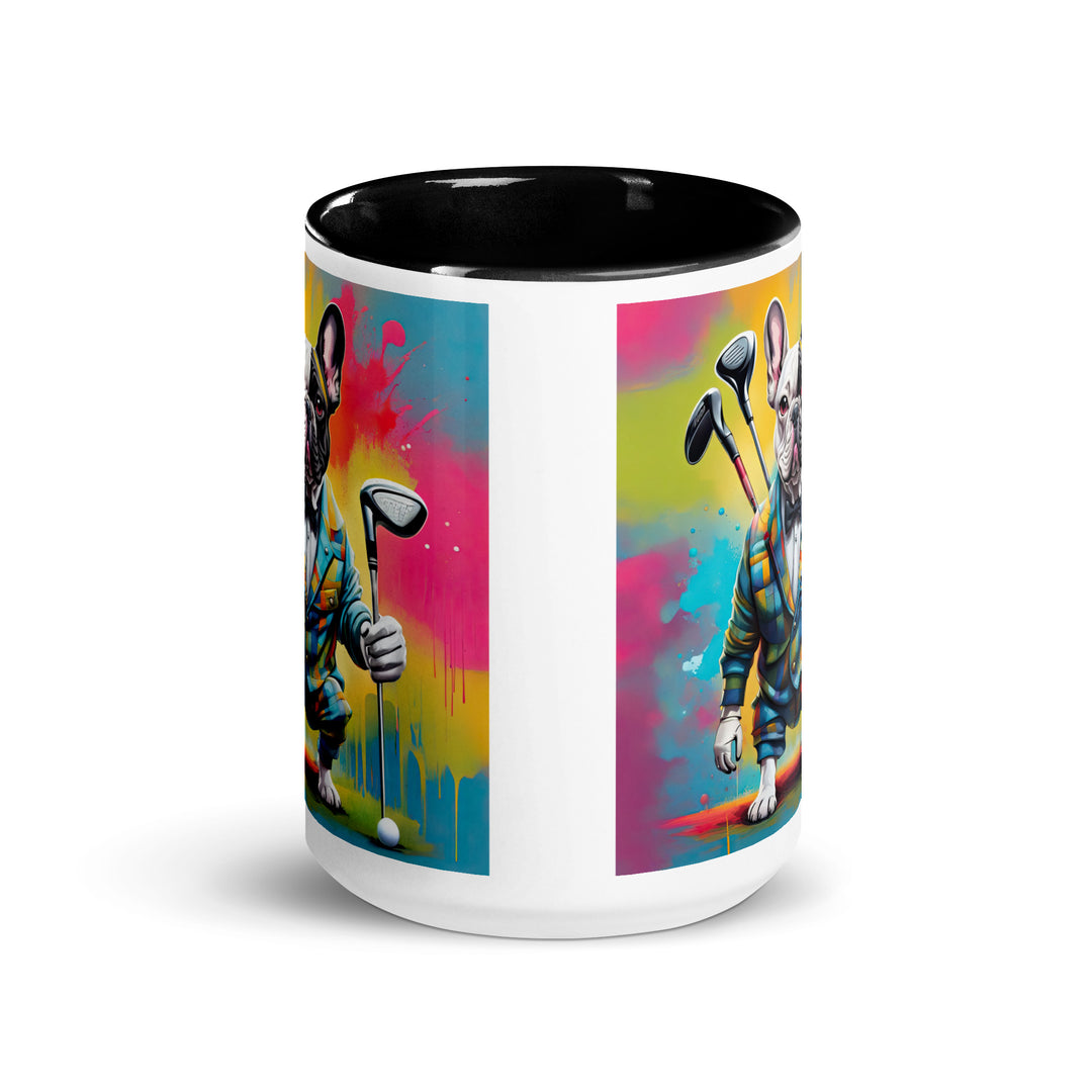 Mug with Color Inside-French Bulldog V2