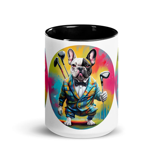 Mug with Color Inside-French Bulldog V5