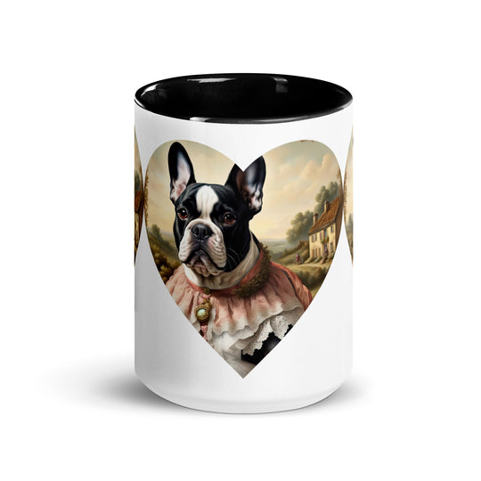 Mug with Color Inside-French Bulldog V6