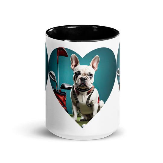 Mug with Color Inside-French Bulldog V7