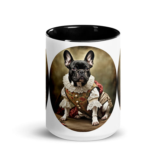 Mug with Color Inside-French Bulldog V8