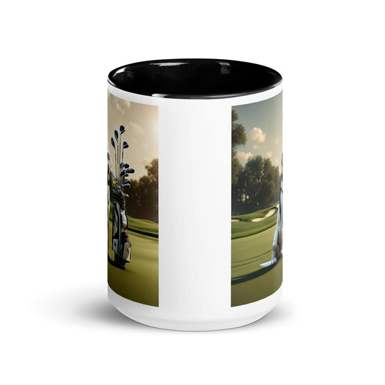 Mug with Color Inside-Labrador Retriever Golfer V5