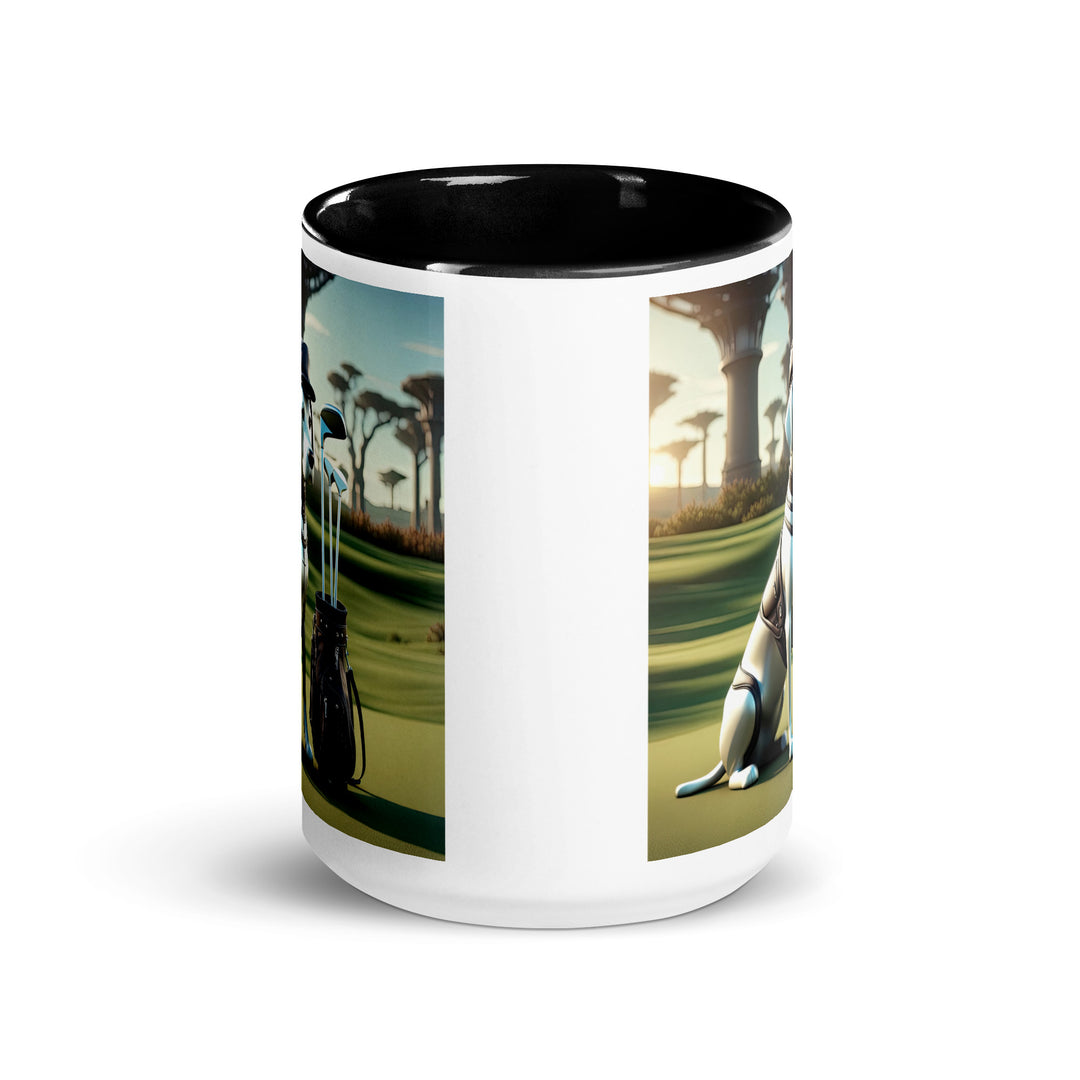 Mug with Color Inside-Labrador Retriever Golfer V11