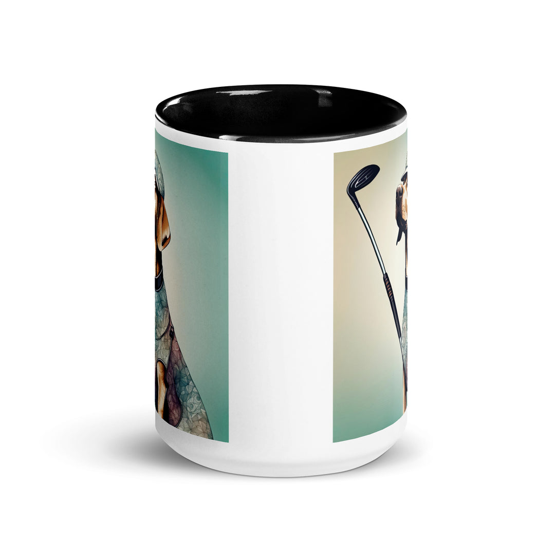 Mug with Color Inside-Labrador Retriever Golfer Labrador Retriever Golfer V18