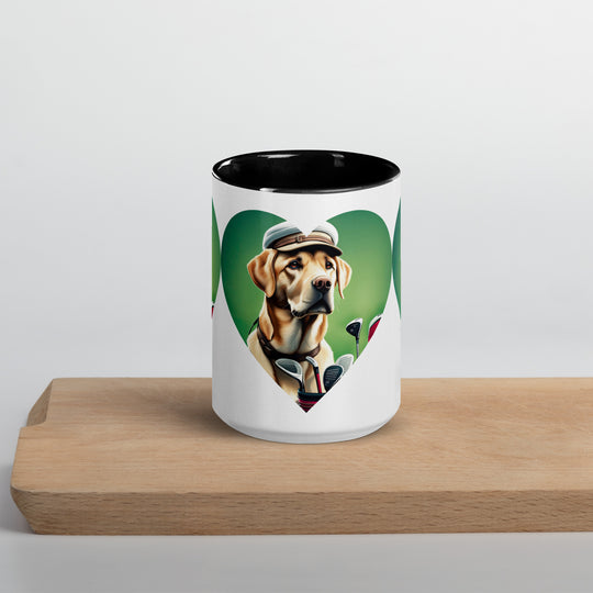 Mug with Color Inside-Labrador Retriever Golfer V26