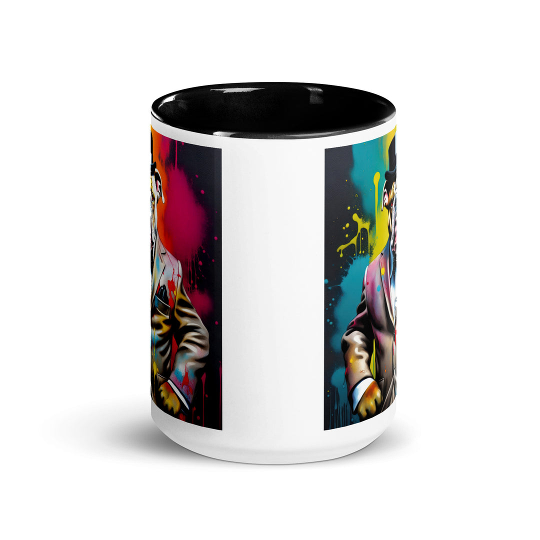 Bulldog- Mug with Color Inside v4