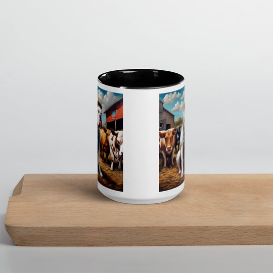 American Bulldog- Mug with Color Inside v2