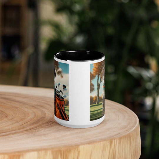 German Shorthaired Pointer Golfer- Mug with Color Inside