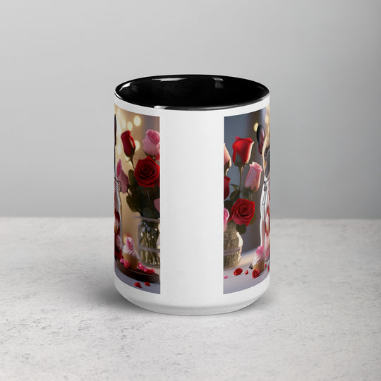 French Bulldog Romantic- Mug with Color Inside v2