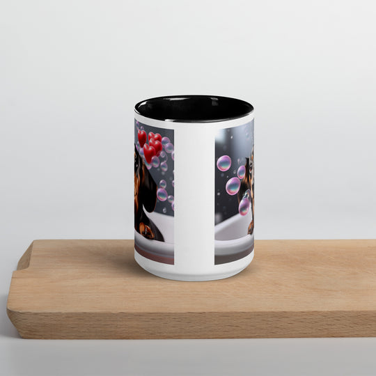 Dachshund Romantic- Mug with Color Inside