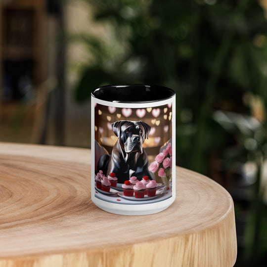 Cane Corso Romantic- Mug with Color Inside v2