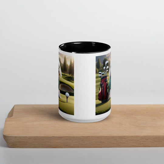 Cavachon Golfer- Mug with Color Inside v3